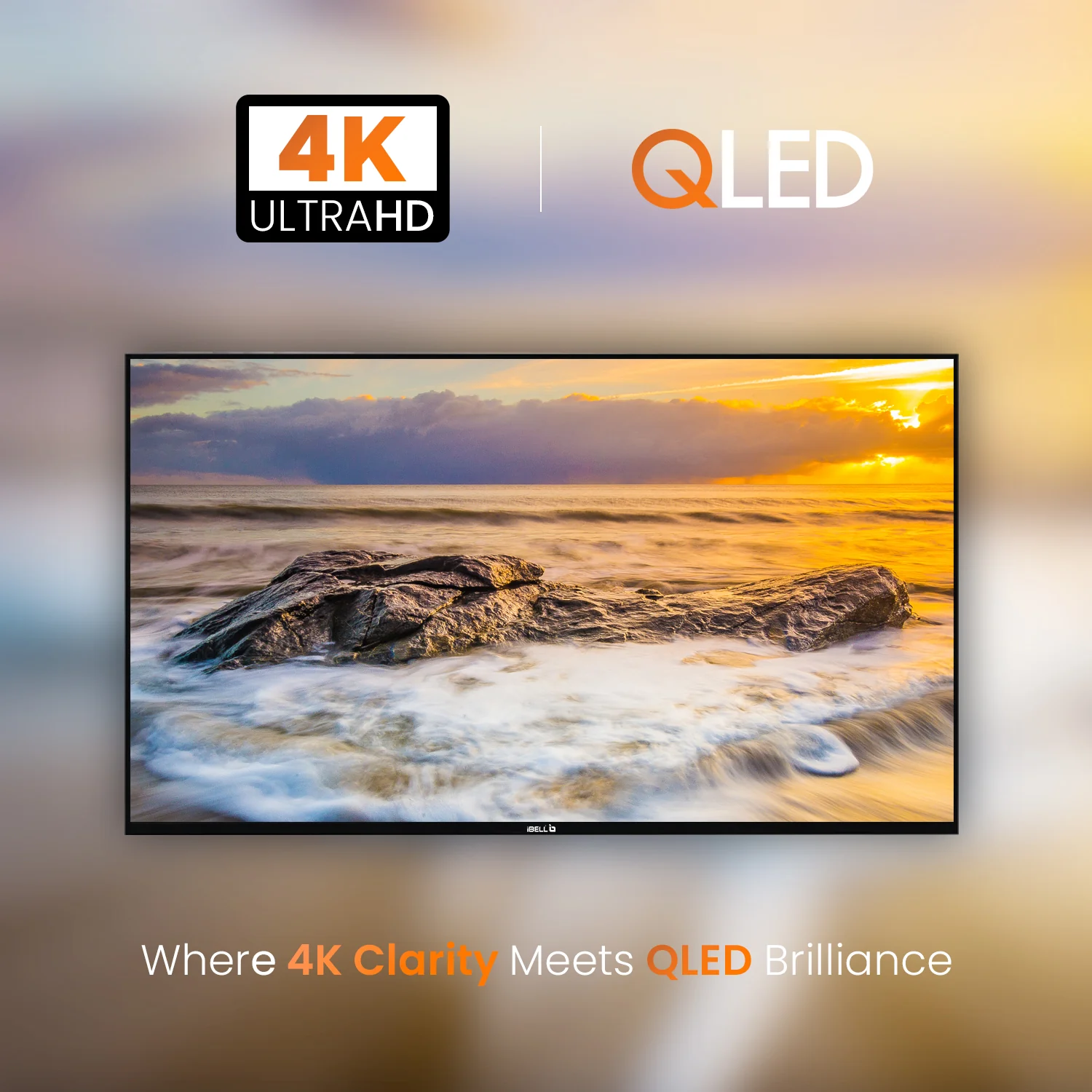 IBELL 108 cm (43 inches) A+ Series 4K Ultra HD Smart QLED TV (Black) - Image 3