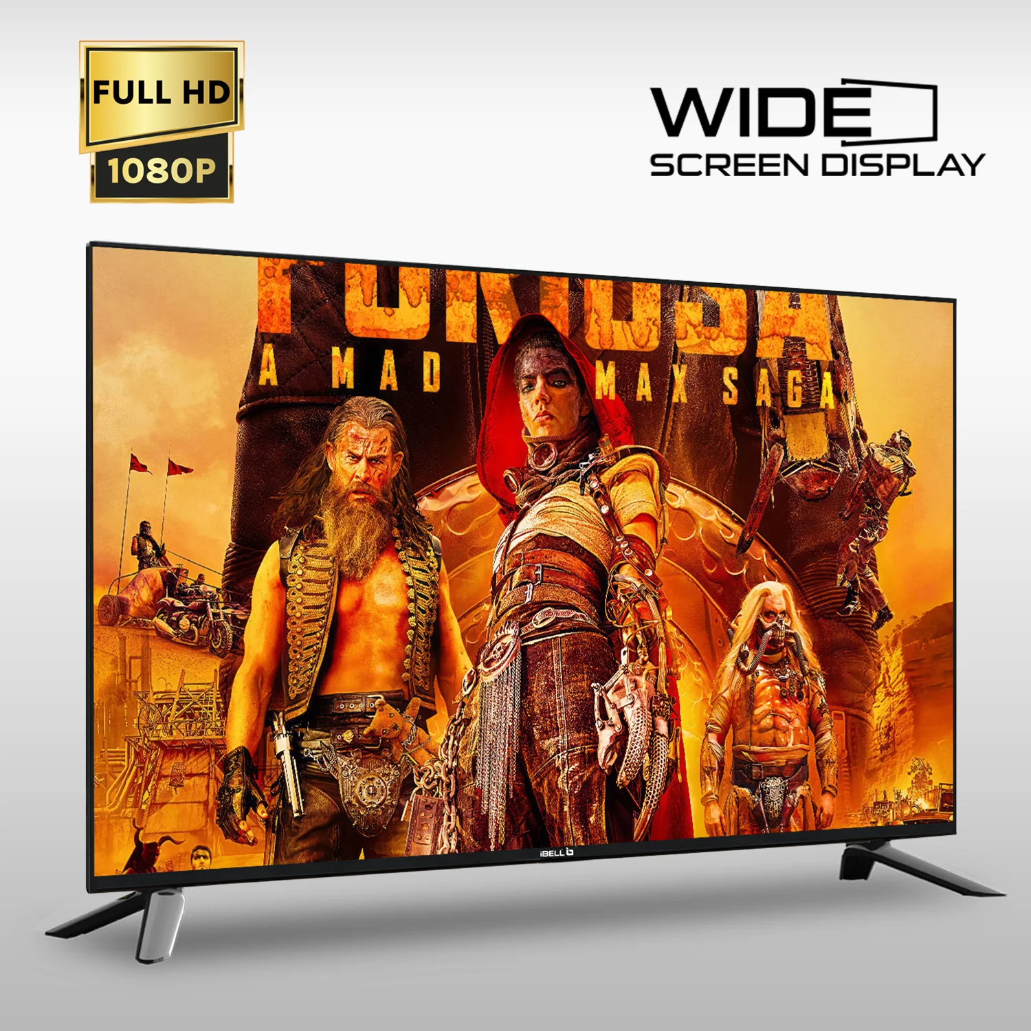 IBELL 109cm (43 inches) Frameless Google LED TV - Full HD, Android 11.0, Smart Features, Crisp Display, Sleek Design (GTV43E, Black) - Image 2