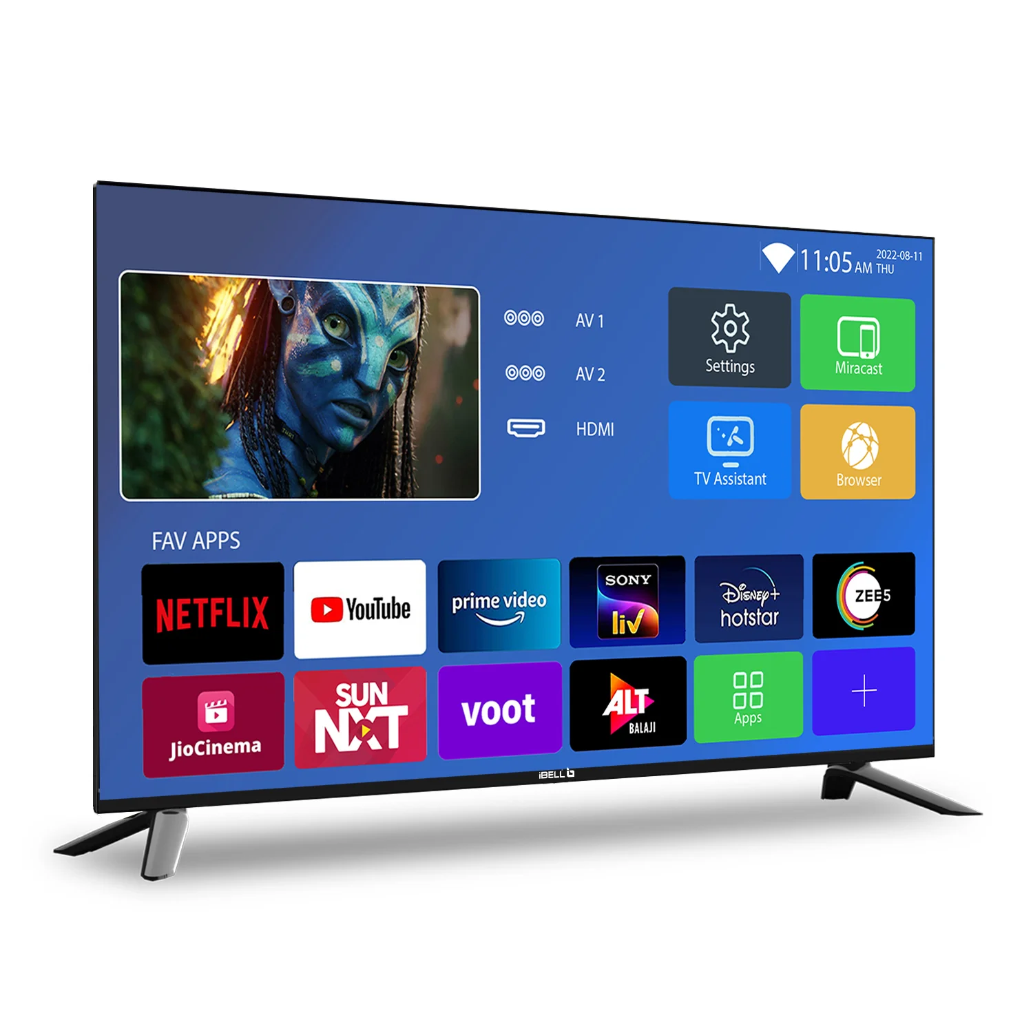 IBELL 80cm (32 inches) Smart LED TV - HD Ready, Android 9.0, Smart Features, Crisp Display, Sleek Design (Black) - Image 2