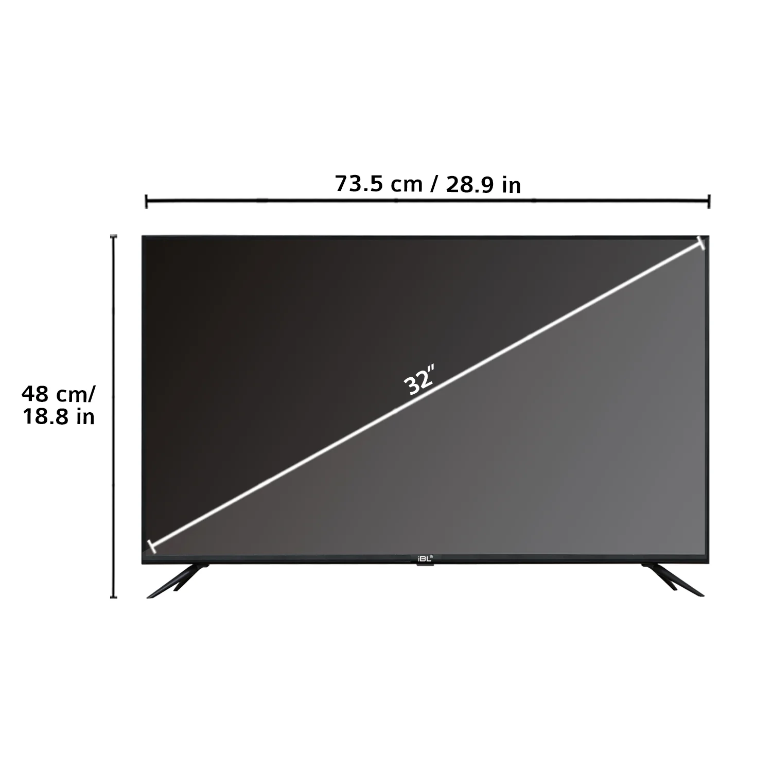 IBELL 80cm (32 inches) Smart LED TV - HD Ready, Android 9.0, Smart Features, Crisp Display, Sleek Design (Black) - Image 3