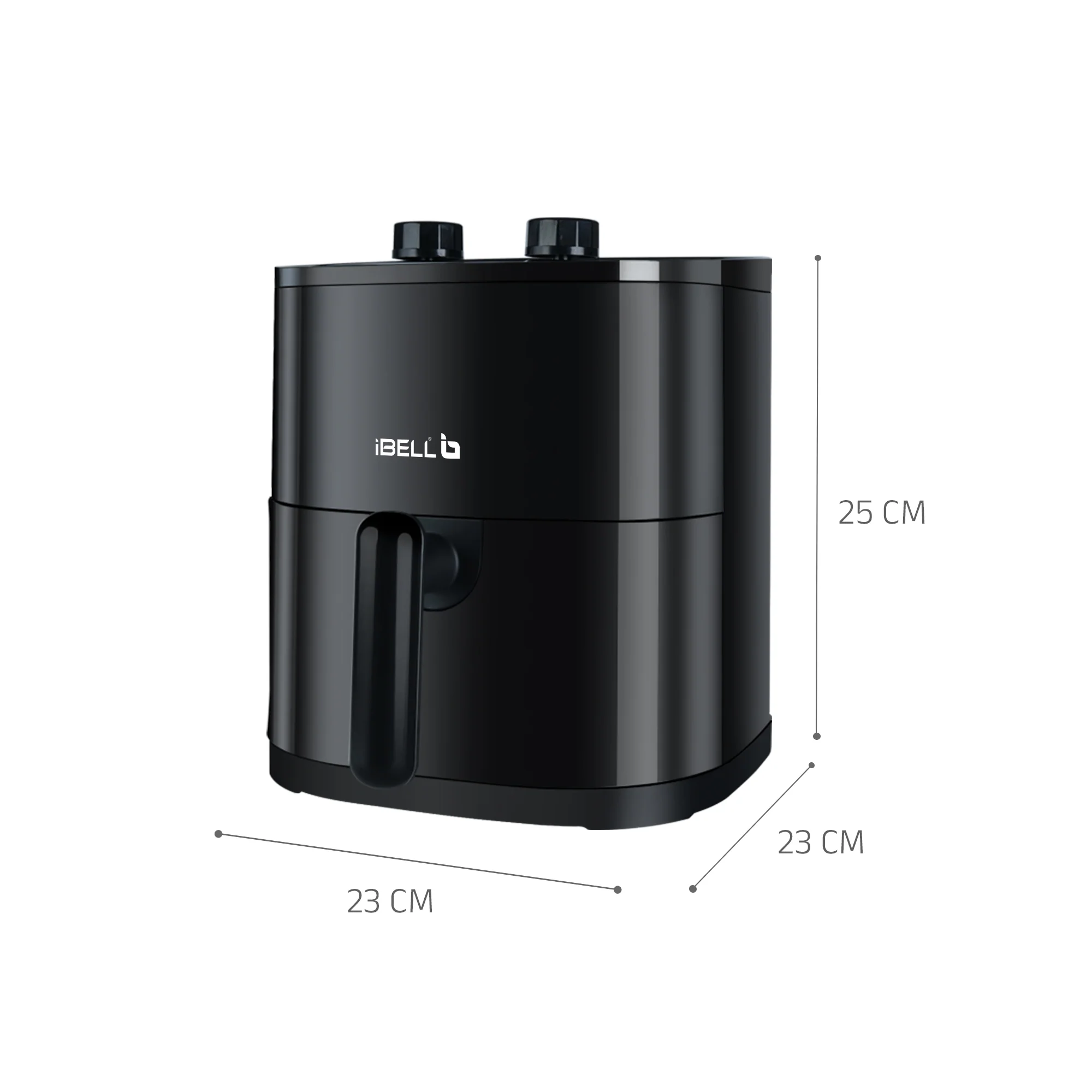 iBELL AEROFRY422M Air Fryer 4.2 Litre - 1500W, Multiple Cooking Options, Dishwasher Safe, Nonstick Coating, Adjustable Time & Temperature Control (Black) - Image 6