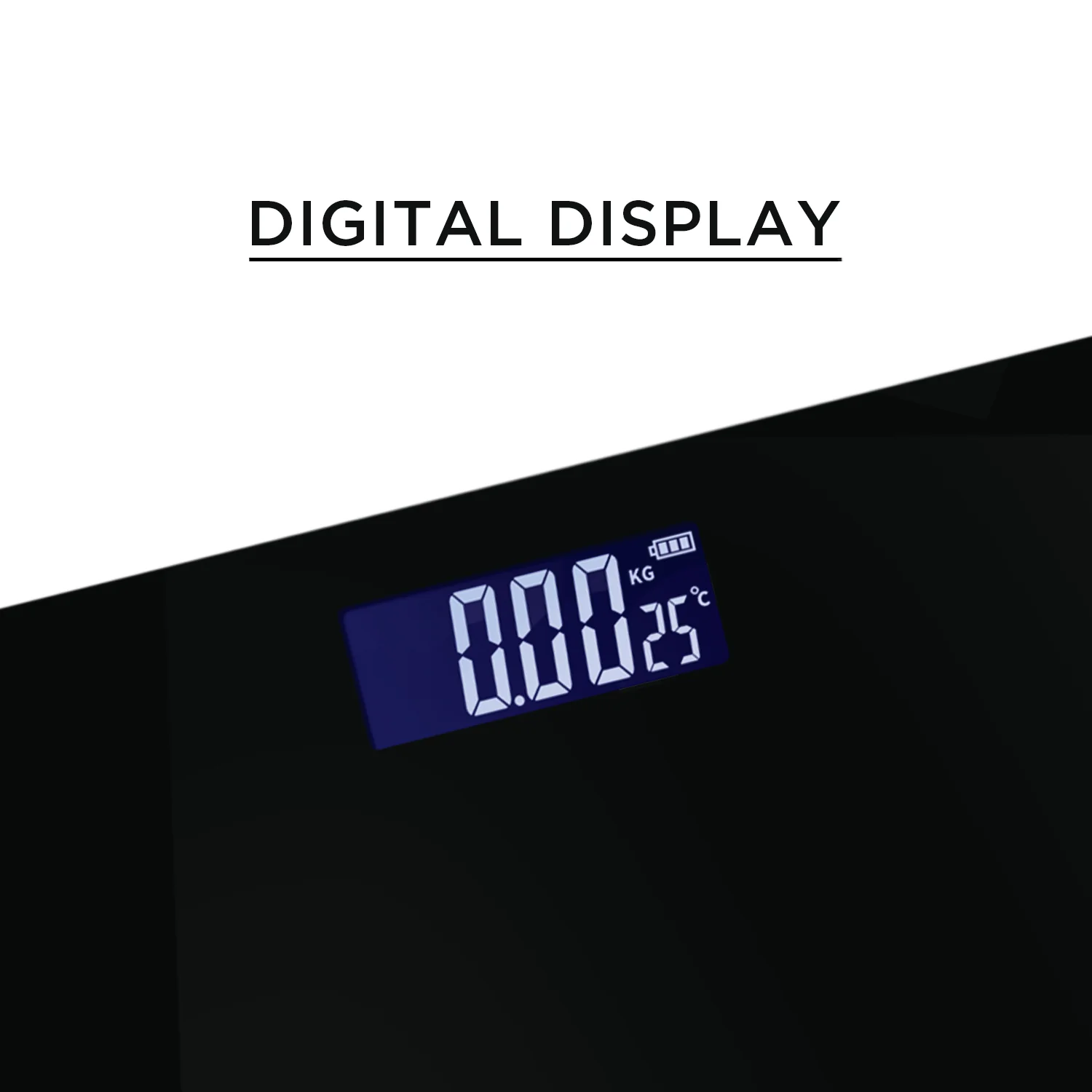 iBELL BS260M Ultra-Light Tempered Glass Backlit LCD Display Digital Personal Body Weight Weighing Scale, Bathroom Scale (180 kg) - Image 3