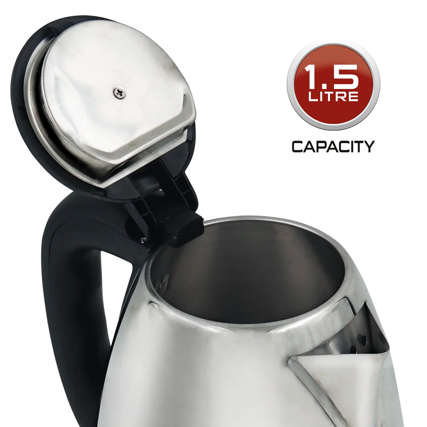 iBELL Castor CTEK15M Premium 1.5 Litre Stainless Steel Electric Kettle,1500 watts Auto Cut-Off Feature,Silver - Image 5