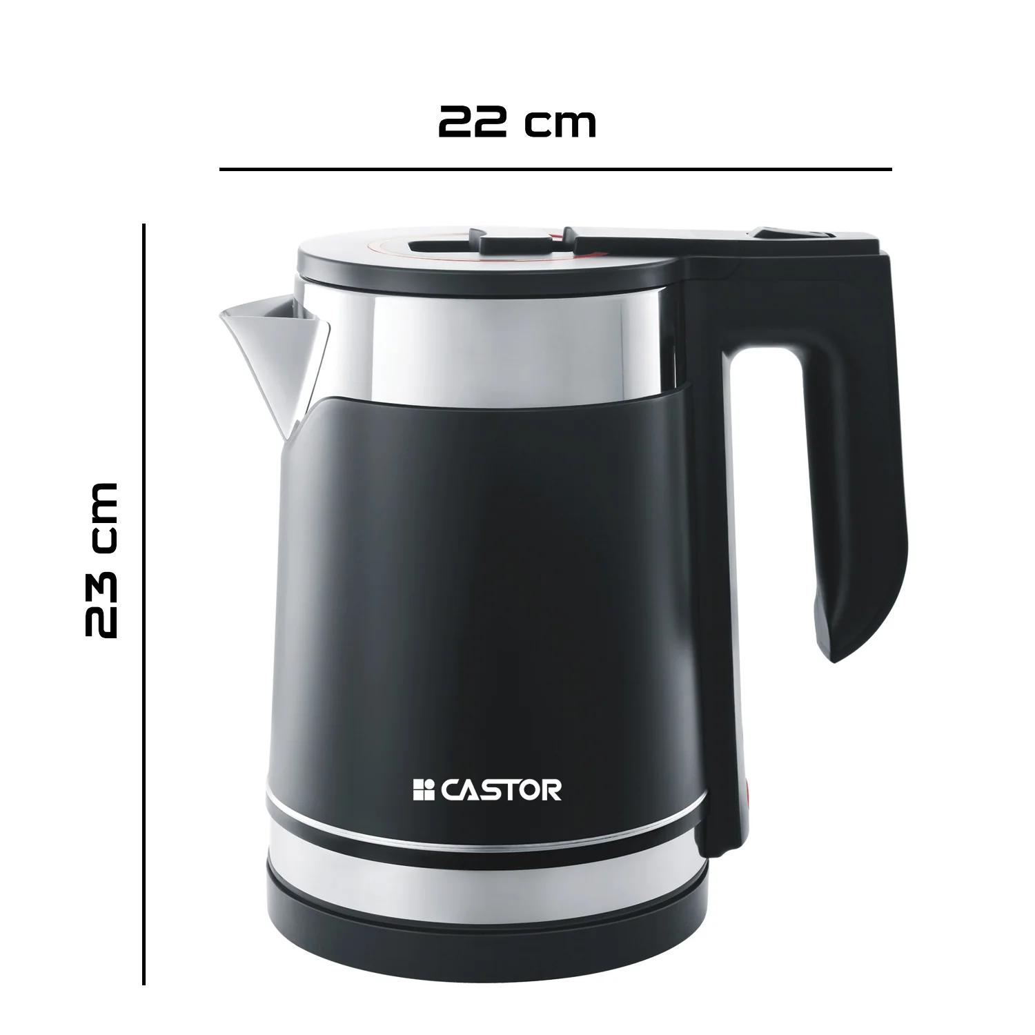 iBELL Castor Ek017L Premium Electric Kettle, 1.7 Litre, Stainless Steel With Plastic Insulation,1500W Auto Cut-Off, Silver With Black, 1.7 Liter, 1500 Watt - Image 7