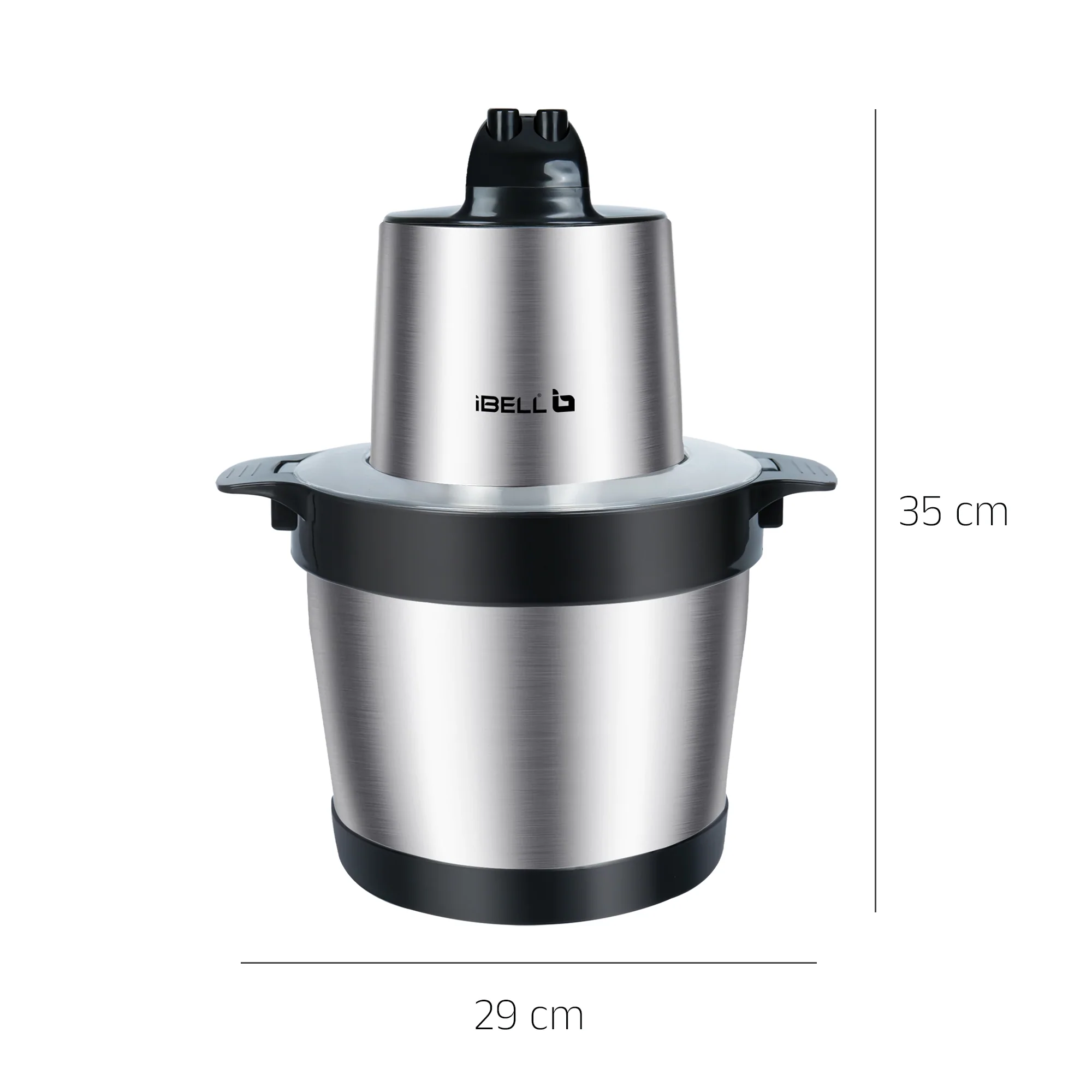 IBELL MT600SM Electric Chopper - 6 Litre Stainless Steel Bowl, 1800W, Multi Purpose for Cutting Slicing Meat, Vegetables, Nuts & Fruits (Silver) - Image 4