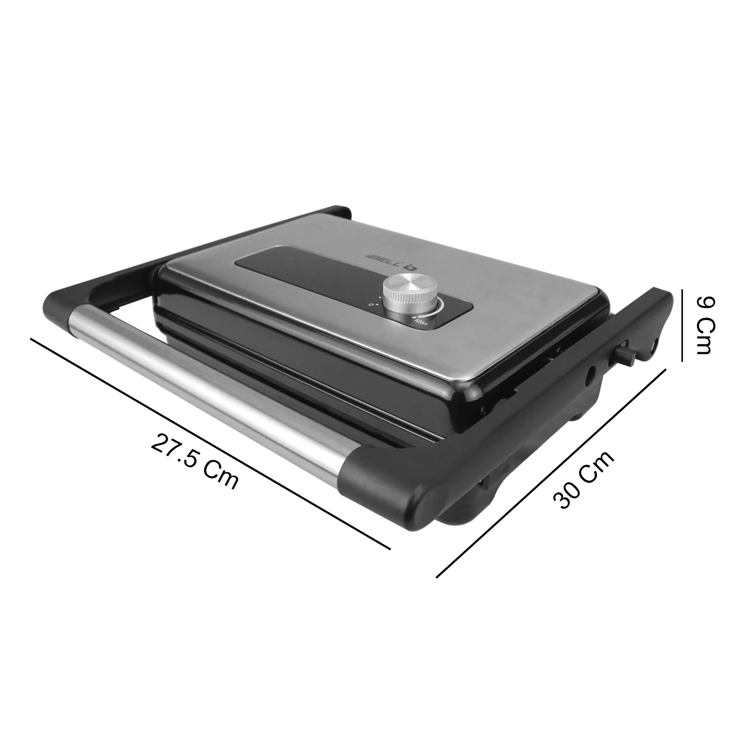 iBELL SM1700G Sandwich Maker with Floating Hinges, 1700Watt, 180 Degree Openable Plates for Grill/Toast, Temperature Control Knob (Black) - Image 6