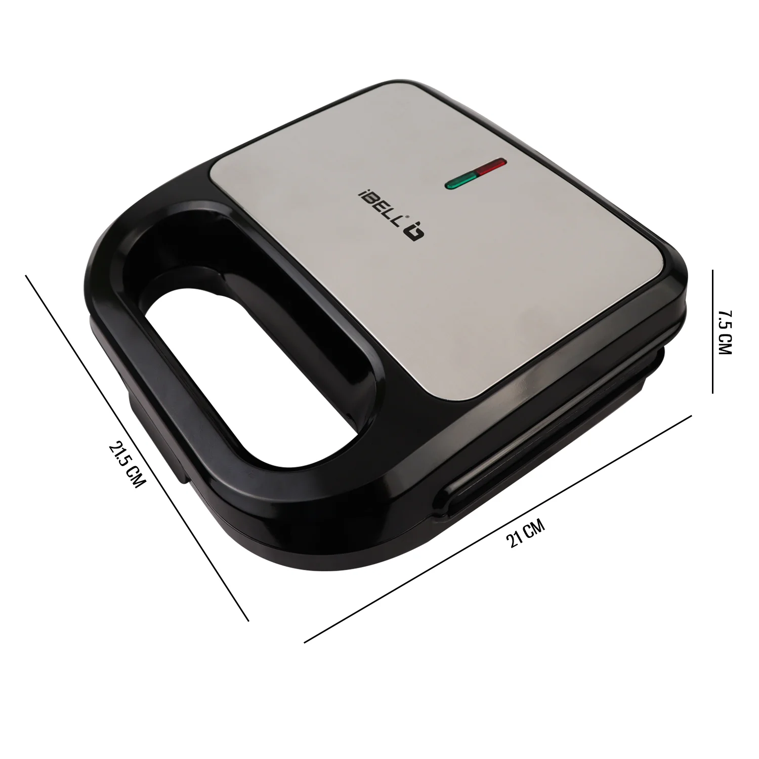 iBELL SM440 Sandwich Maker, Grill & Toast, Electric, Nonstick, 850 Watt (Black) - Image 3