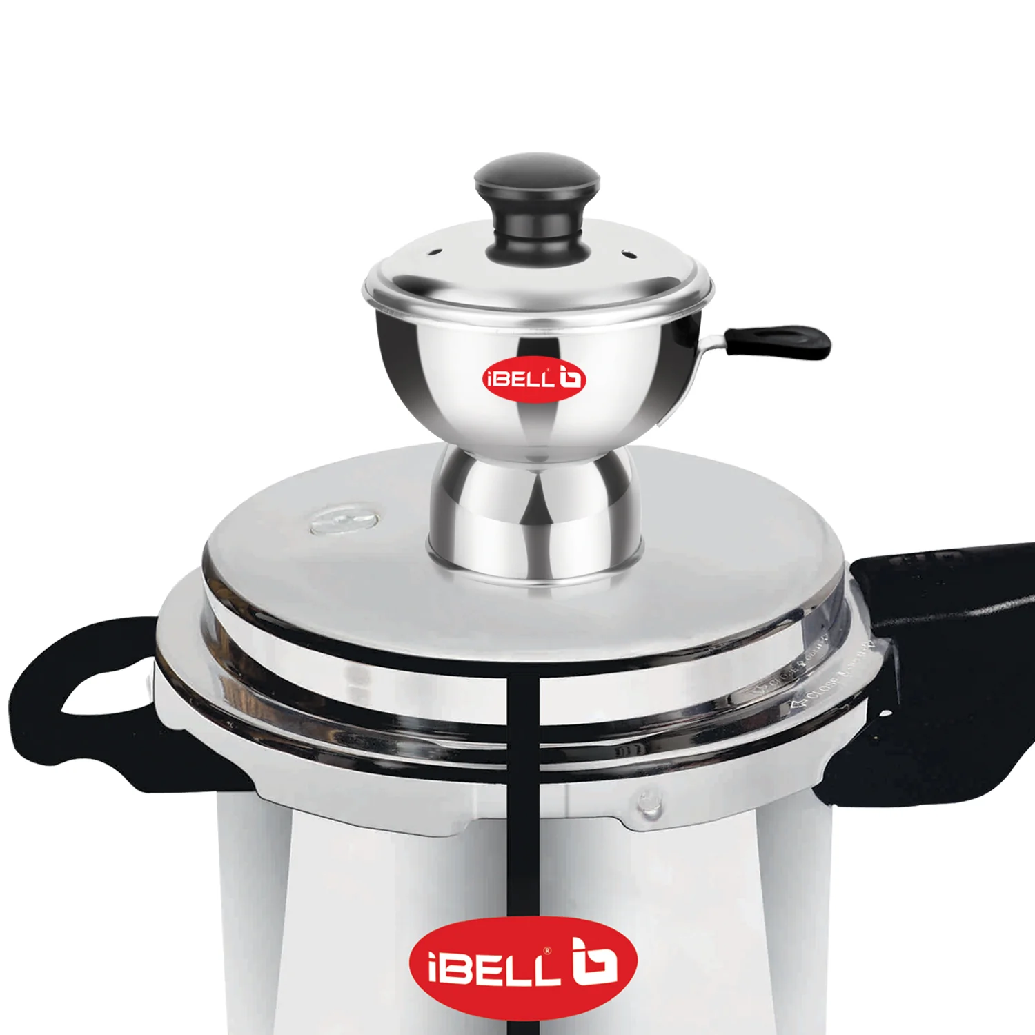IBELL Stainless Steel Chiratta Puttu Maker Use with Pressure Cooker - Image 3