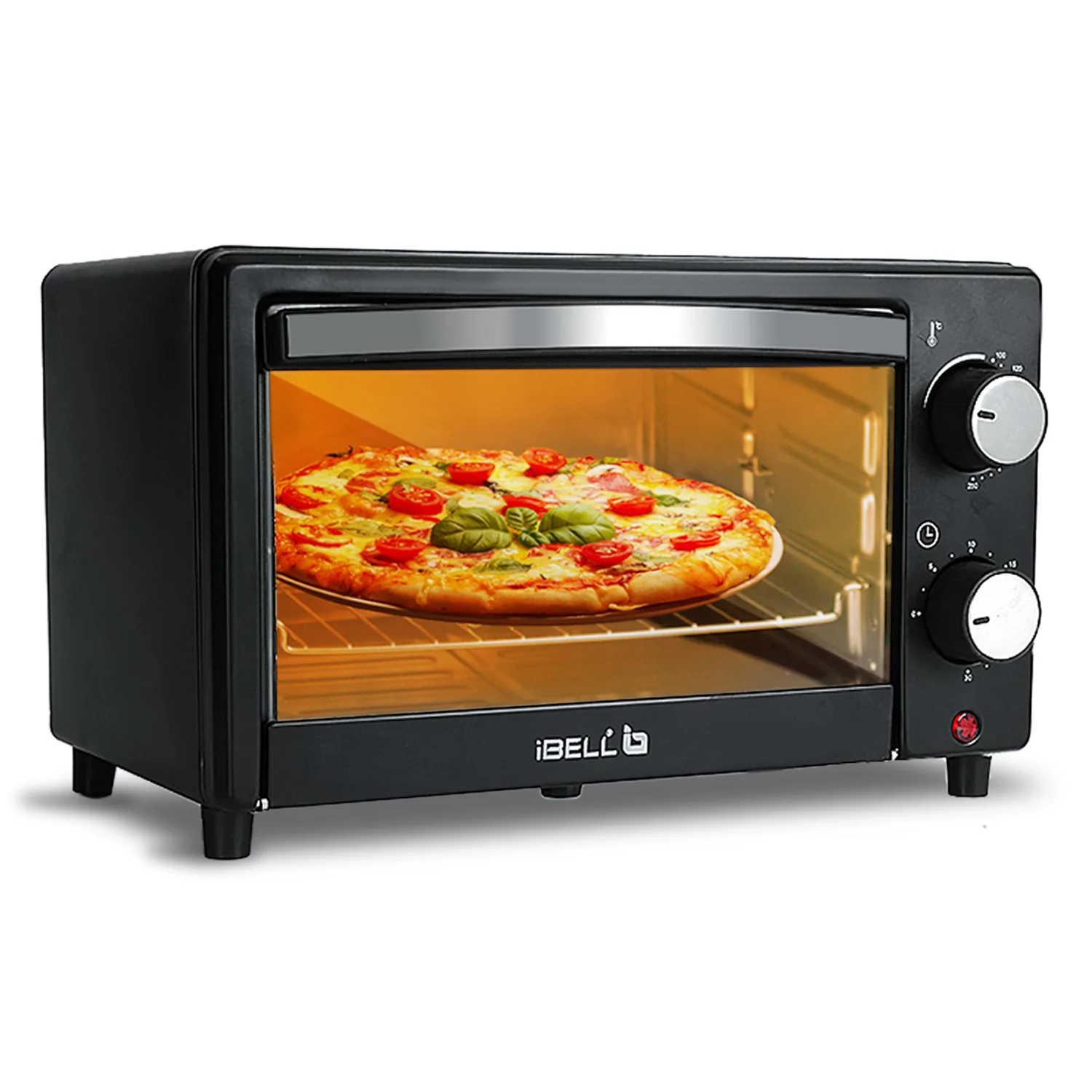 iBELL WAVE10 OTG Oven, 10 Litre, Compact Size, 1200W, Oven, Toaster, Griller, Precise Temperature & Timer Control (Black) - Image 2